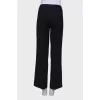 Wool navy trousers