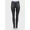 Black leather pants