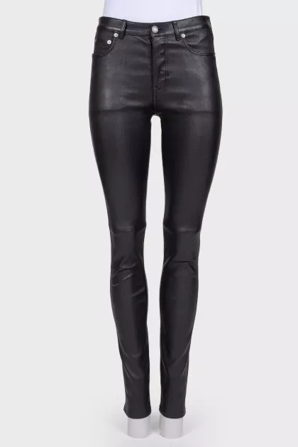 Black leather pants