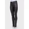 Black leather pants