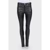 Black leather trousers