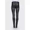 Black leather trousers