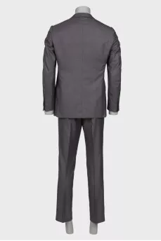 Men's classic gray suit