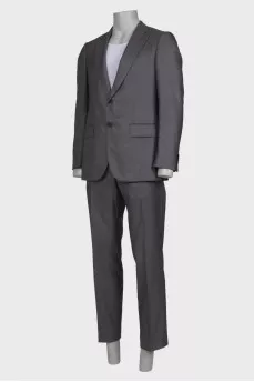 Men's classic gray suit