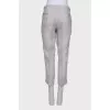 Linen light gray trousers