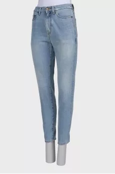 Jeans with a minimal effect of fading