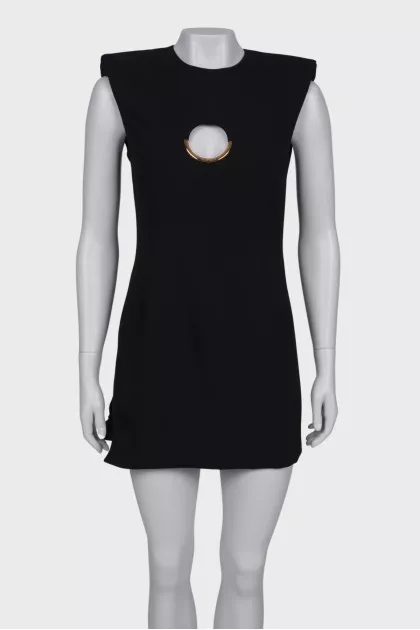 Eyelet front cocktail dress
