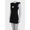 Eyelet front cocktail dress