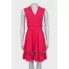 Pink v-neck dress