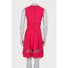 Pink v-neck dress