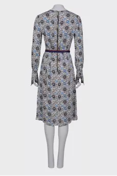 Dress with print, on the belt