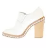 White ankle boots
