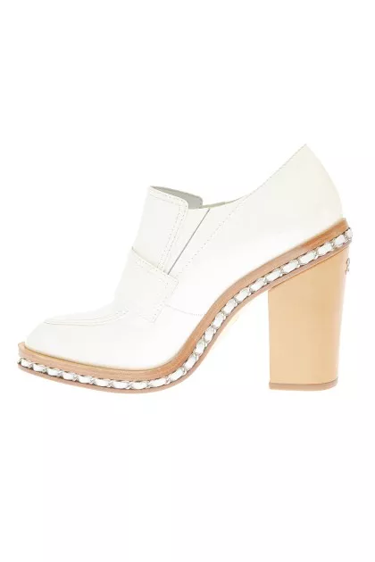 White ankle boots