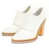 White ankle boots