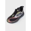 Men's sneakers with transparent inserts
