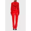 Red velor suit