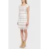 White midi dress with lace