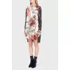 Printed dress with lace