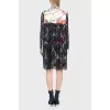 Printed dress with lace