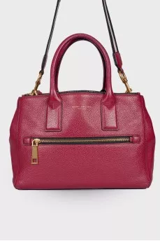 Burgundy leather bag