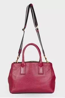 Burgundy leather bag