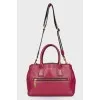 Burgundy leather bag