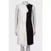 Black and White Wool Dress with Tag