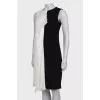 Black and White Wool Dress with Tag