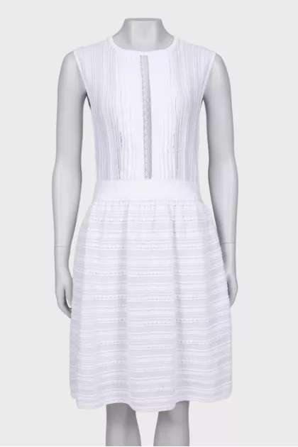 White openwork dress