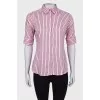 Pink striped shirt
