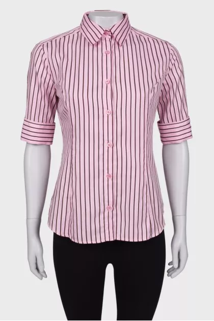 Pink striped shirt