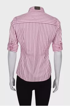 Pink striped shirt