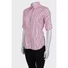 Pink striped shirt
