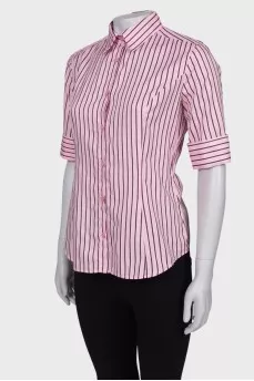 Pink striped shirt