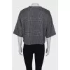 Printed plaid T-shirt