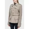 Sand colored wool jacket