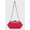 Clutch bag with metal strap