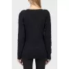 Cotton knit sweater with pattern