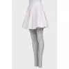 White pleated skirt