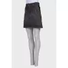 Gray denim skirt