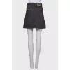 Gray denim skirt