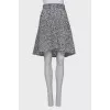 Black and white lurex skirt