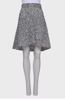 Black and white lurex skirt