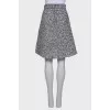 Black and white lurex skirt