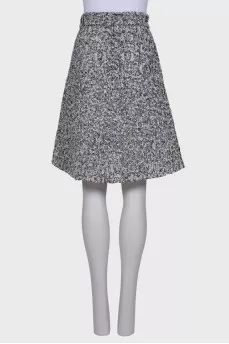 Black and white lurex skirt