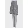 Black and white lurex skirt