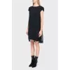 Black dress with ruffled bottom