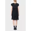 Black dress with ruffled bottom