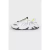 Men's sneakers with neon inserts