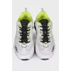 Men's sneakers with neon inserts